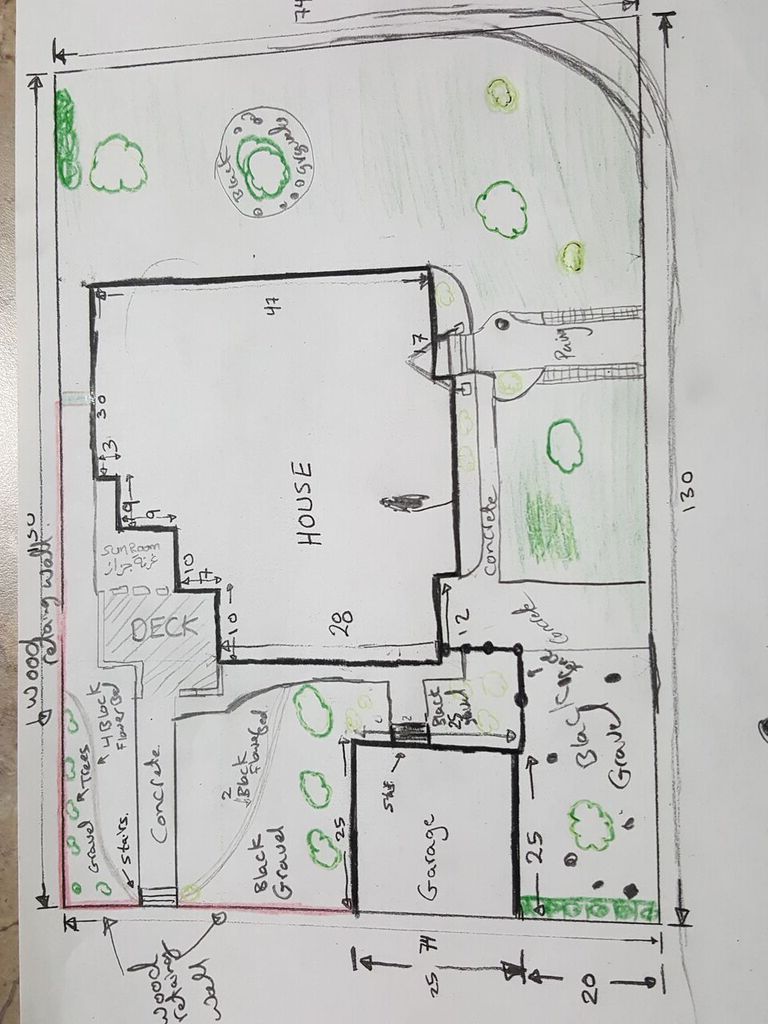 drawing home lawn design
